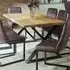 Urban 8-Seater Cross-Leg Reclaimed Dining Table - Brown