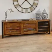 Urban Chic 2 Door 4 Drawer Sideboard - Multi, Reclaimed Wood