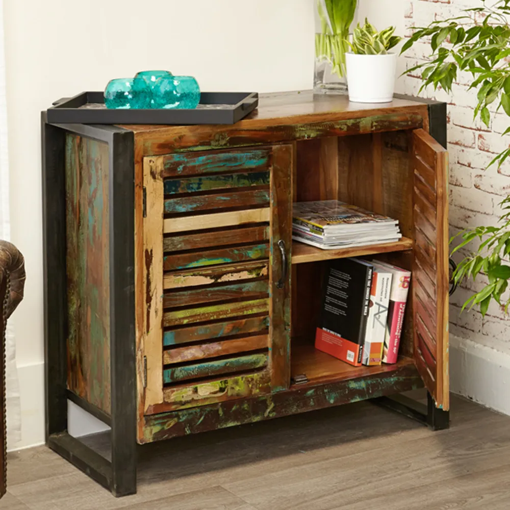 Urban Chic 2 Door Sideboard - Multi, Reclaimed Wood