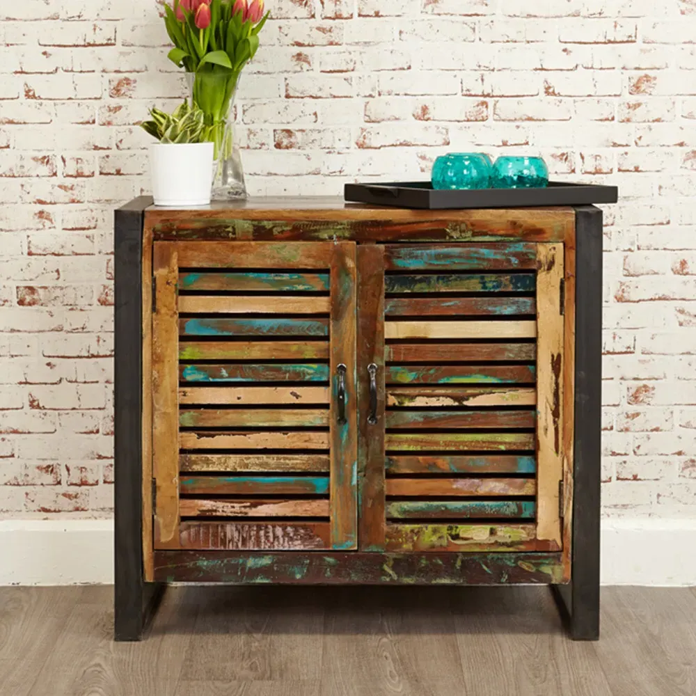 Urban Chic 2 Door Sideboard - Multi, Reclaimed Wood