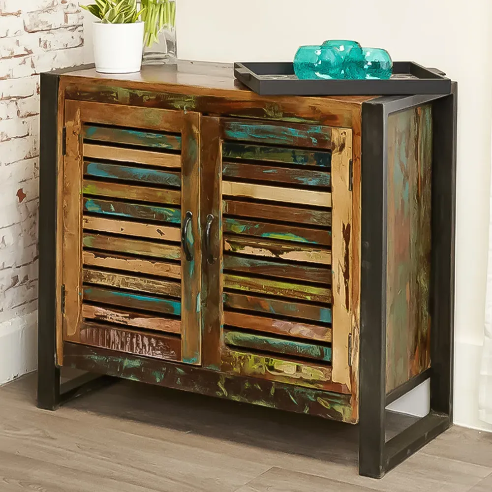 Urban Chic 2 Door Sideboard - Multi, Reclaimed Wood image