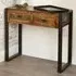 Urban Chic 2 Drawer Console Table - Multi, Reclaimed Wood