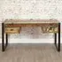 Urban Chic 2 Drawer Flip Top Dressing Table - Multi, Reclaimed Wood