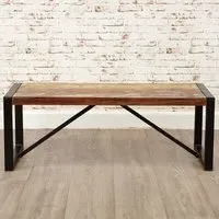 Urban Chic 2-Seater Dining Bench - Multi, Reclaimed Wood