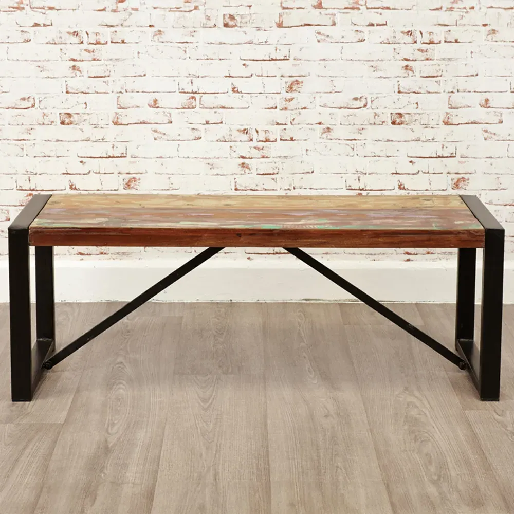 Urban Chic 2-Seater Dining Bench - Multi, Reclaimed Wood image