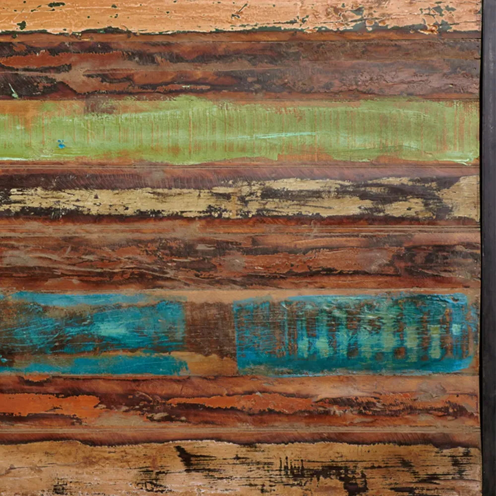 Urban Chic 3-Seater Dining Bench - Multi, Reclaimed Wood