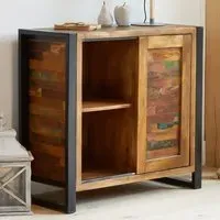 Urban Chic Single Door Storage Cabinet with 4 Drawers - Multi