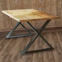Urban Elegance 6-Seater Dining Table - Brown, Reclaimed Wood