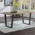 Urban Elegance 6-Seater Dining Table - Brown, Reclaimed Wood