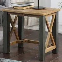 Urban Single Shelf Coffee Table - Brown, Reclaimed Wood