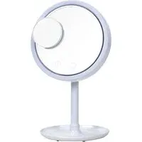 Bauer LED Mirror with Fan and Tray - White