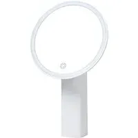 Bauer Professional Round LED Rechargeable Mirror - White