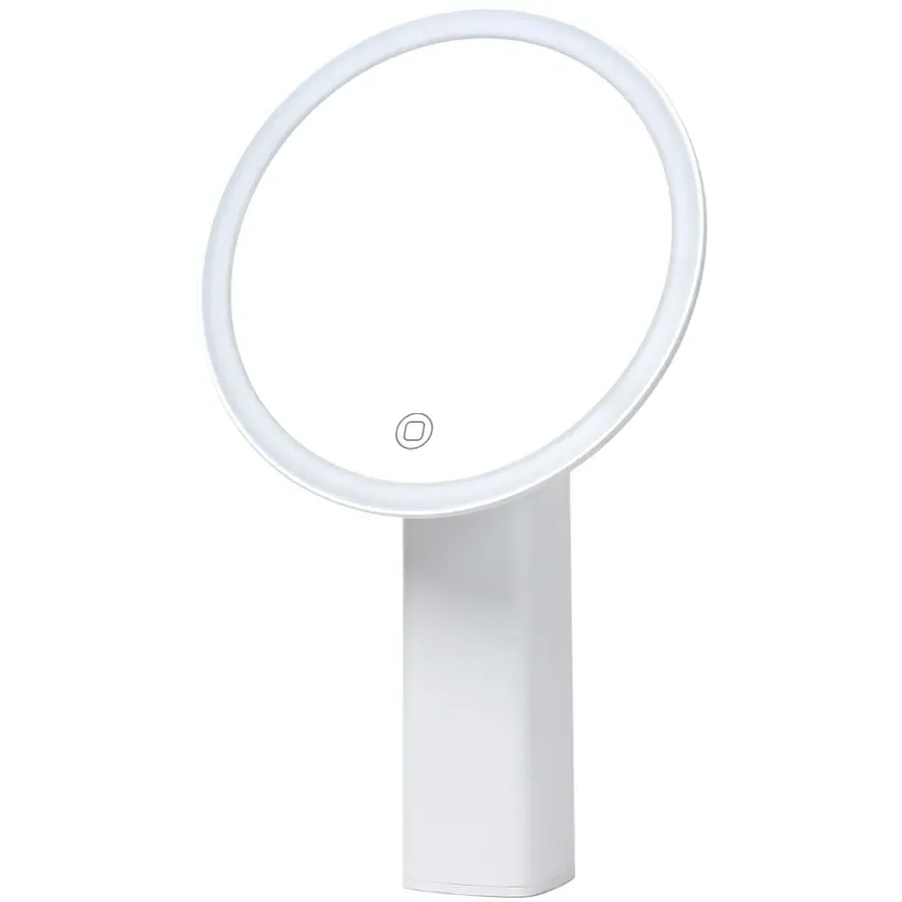 Bauer Professional Round LED Rechargeable Mirror - White