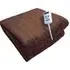Soft Touch Heated Throw with Timer - Brown