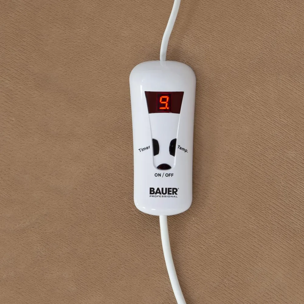 Soft Touch Heated Throw with Timer - Cream