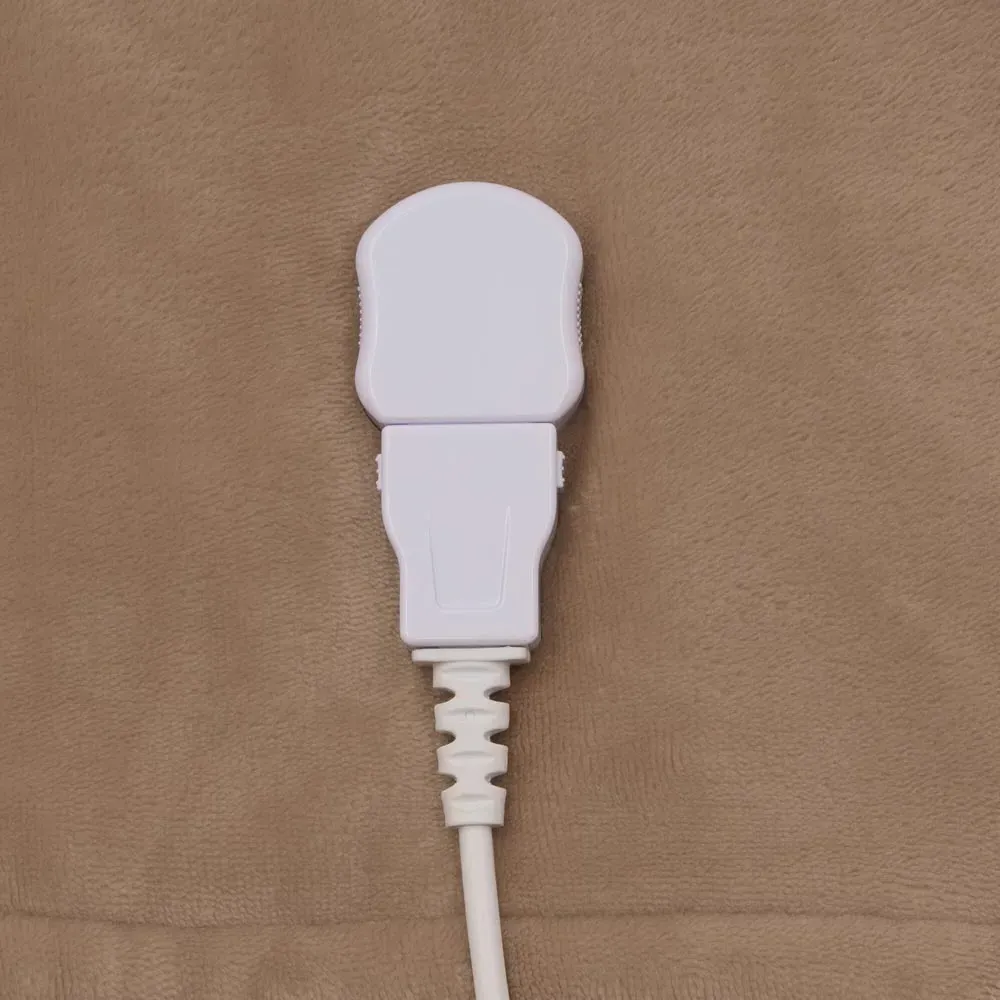 Soft Touch Heated Throw with Timer - Cream