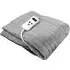 Soft Touch Heated Throw with Timer - Grey