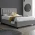 Brandon King Size Ottoman Bed with Storage - Grey, Fabric