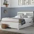 Chester Double Bed Frame - White, Oak