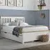 Chester Single Bed Frame - White, Oak