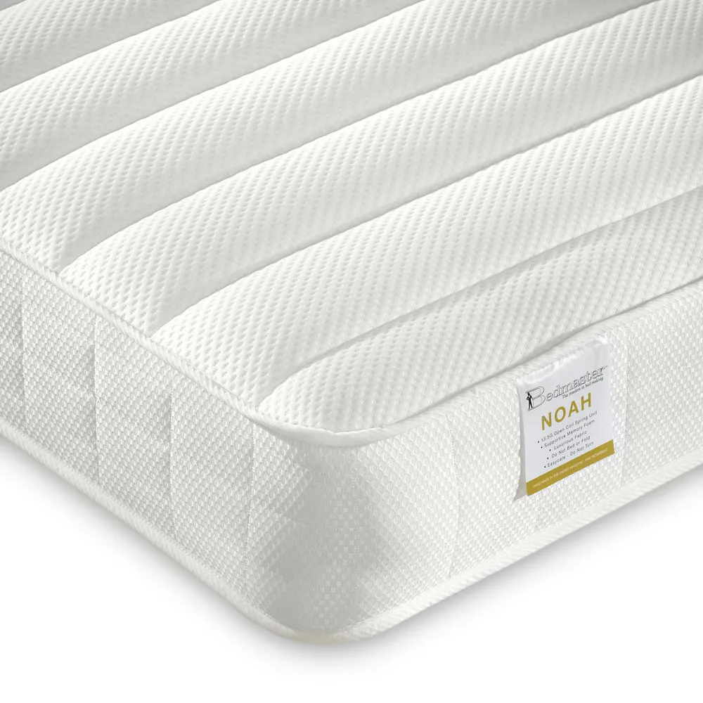 Copella Guest Bed with Trundle and Memory Foam Mattresses - White