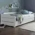 Copella Guest Bed with Trundle and Memory Foam Mattresses - White