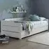 Copella Guest Bed with Trundle and Orthopaedic Mattresses - White
