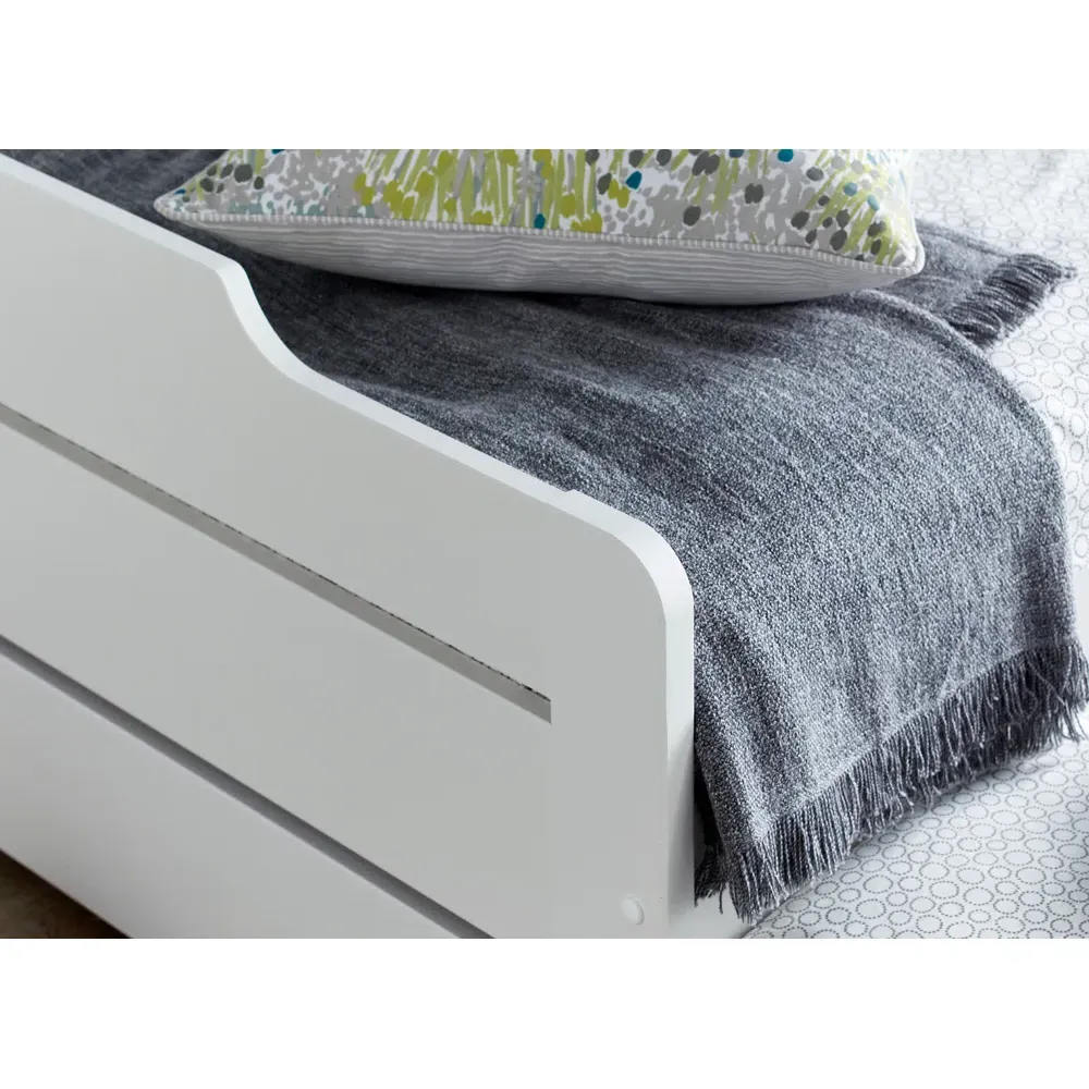 Copella Guest Bed with Trundle and Pocket Mattresses - White