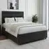 Double Divan Base - Black, Velvet