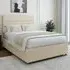Double Divan Base - Cream, Velvet