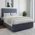Double Divan Base with 4 Drawers - Blue, Linen