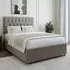 Double Divan Base with Storage and Lona Headboard - Grey, Linen