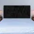 Double Lona Buttoned Headboard - Black, Velvet
