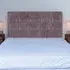 Double Pearl Squared Headboard - Brown, Naples Velvet