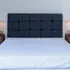 Double Pearl Squared Headboard - Midnight, Linen