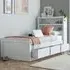 Enzo Single Bed with 3 Drawers & Pocket Mattress - White