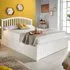Grayson Double Ottoman Bed Frame with Storage - White