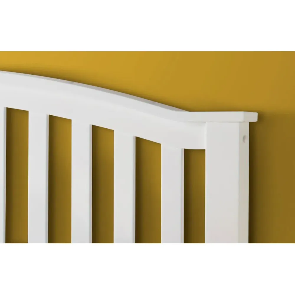 Grayson King Size Ottoman Bed Frame with Storage - White