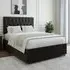 King Size Divan Base with 4 Drawers and Lona Headboard - Grey, Linen
