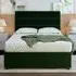King Size Divan Base with Milan Headboard - Green, Velvet