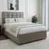 King Size Divan Base with Storage - Grey, Linen