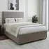 King Size Divan Base with Storage - Grey, Linen