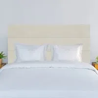 King Size Naples Velvet Milan Lined Headboard - Cream