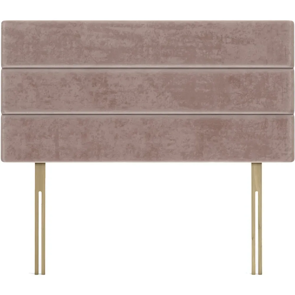 King Size Naples Velvet Milan Lined Headboard - Mink