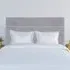 King Size Naples Velvet Milan Lined Headboard - Seal Grey