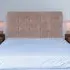 King Size Pearl Squared Headboard - Mink, Naples Velvet
