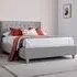 Kingham Double Ottoman Bed with Storage - Grey, Velvet