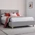 Kingham King Size Ottoman Bed with Storage - Grey, Velvet