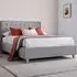 Kingham Small Double Ottoman Storage Bed - Grey, Velvet