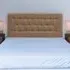 Lona Double Buttoned Headboard - Cream, Chenille